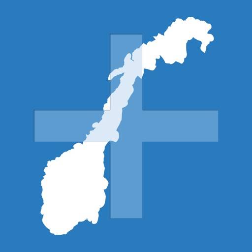 Här och där+ (offline-kartor) ikon