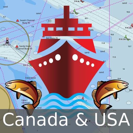 i-Boating: Canada & USA - Marine / Nautical Navigation Charts for fishing & sailing icon