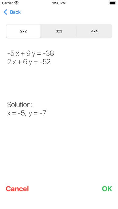 system of equations solver 2x2