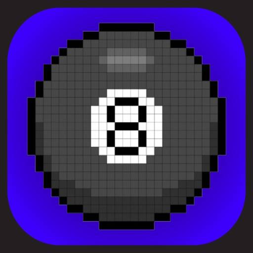 Magic 8 bit 8 ball icon