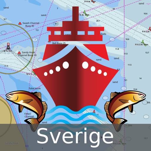 i-Boating:Sverige GPS nautiska ikon