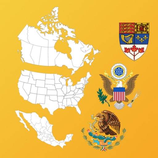 North America Country's States icona