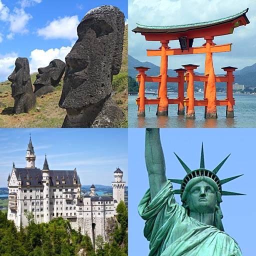Monumentos famosos del mundo icono