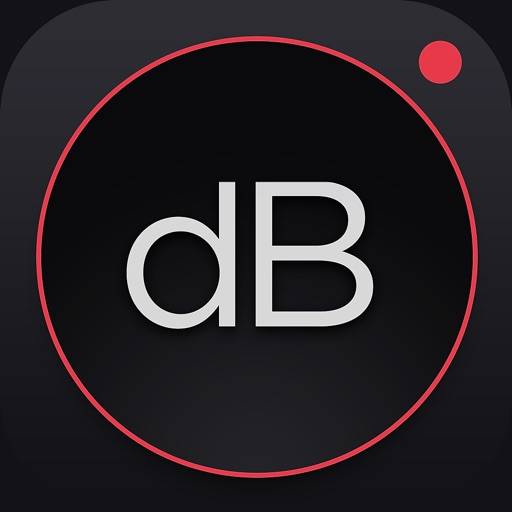 Decibel : dB sound level meter icon