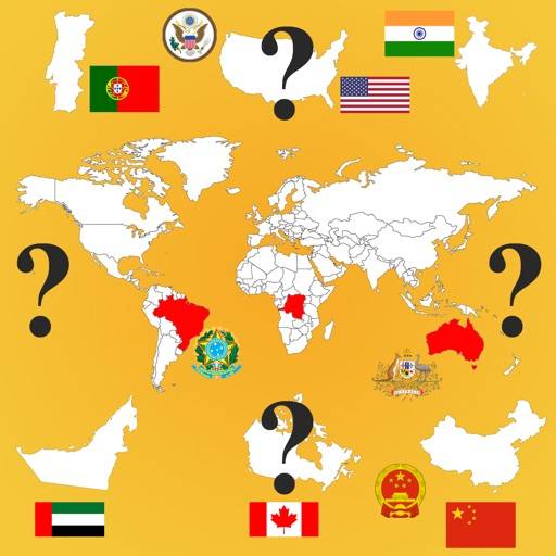 Country Flags, Maps, COA Quiz икона