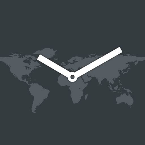 map:clock - World Map & Clock icon