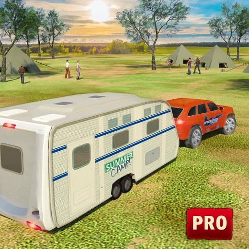 Camping Truck Simulator: Expert Car Driving Test Symbol