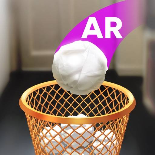 Paper Bin AR - throw paper icon