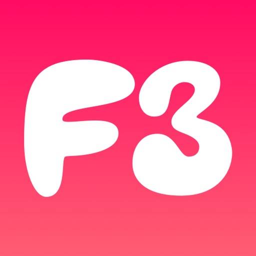 F3: Знакомства рядом. Love чат app icon