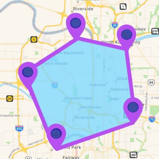 Distance & Area Measure On Map app icon