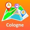Cologne/Bonn offline map & nav icona