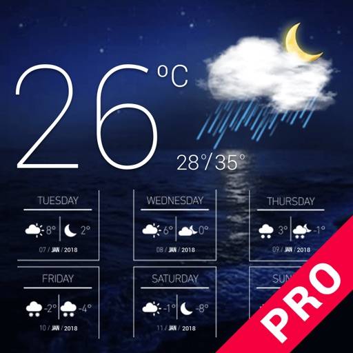 Pronóstico del tiempo pro icono