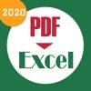 Converti pdf in Excel icona