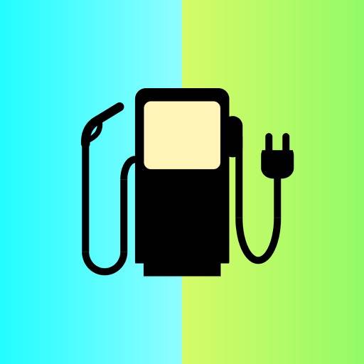 TankUhr - Strom+Benzin+Diesel Symbol