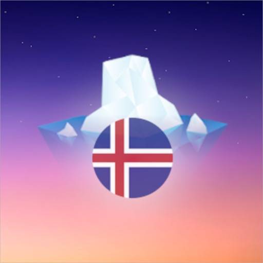 Label Icelandic icon