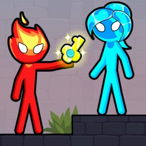 Stick Red boy and Blue girl icon