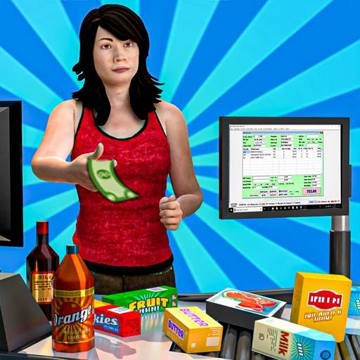 Supermarket Cashier Girl Games icono
