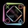Neon cubes icon