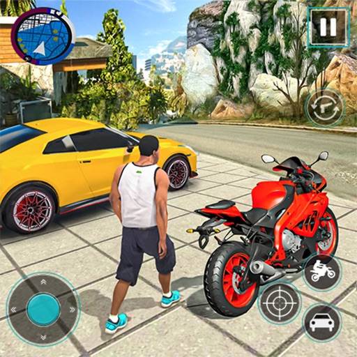 Vegas Gangster Crime Car Games app icon