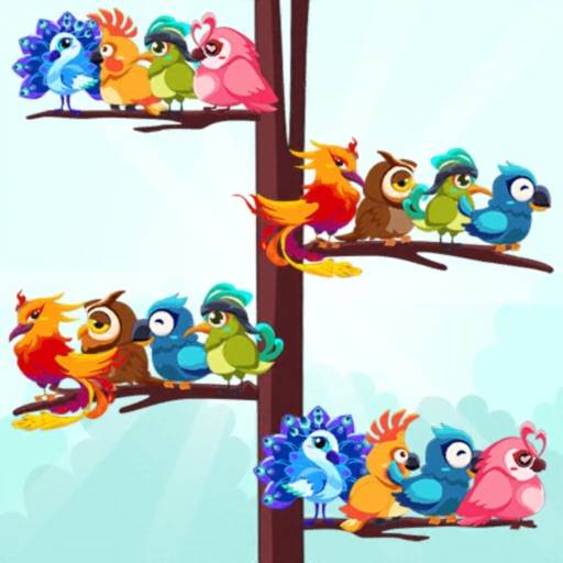 Gioco di puzzle colori uccelli