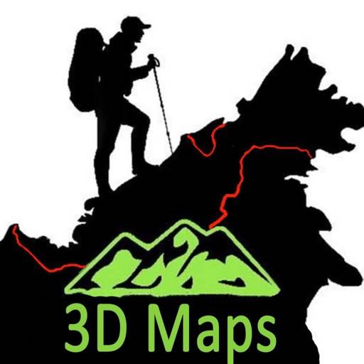 3D Maps:Offline map GPS tracks icon
