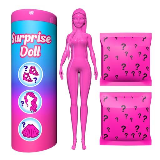 delete Color Reveal Doll Games