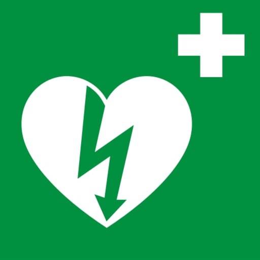 AED map - defibrillators Symbol