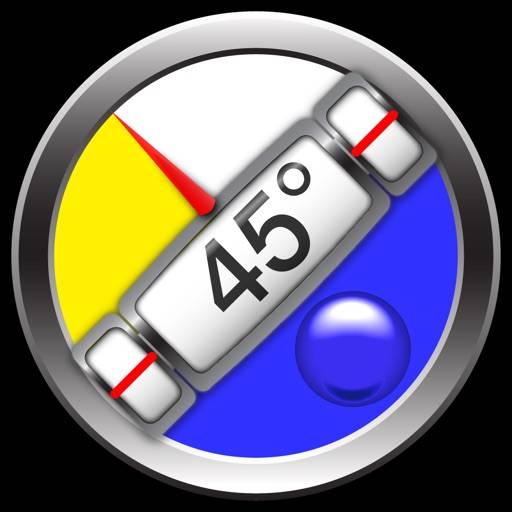 Clinometer plus bubble level icon