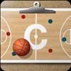 Basketball coach's clipboard app icon