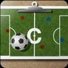 Soccer coach clipboard icon