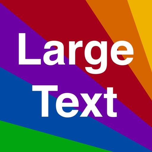 Large Text app icon