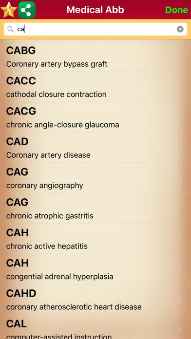 Medical Abbreviations Quick Search screenshot #1