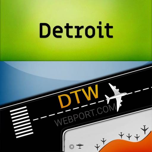 Detroit Airport (DTW) plus Radar app icon