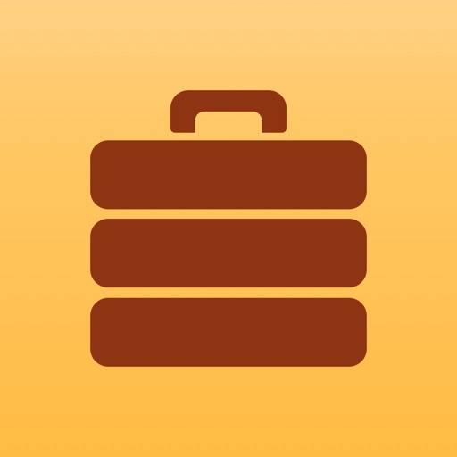 Suitcase things checklist icono