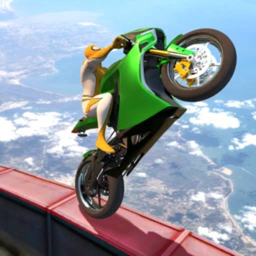 Superhero Moto Stunts Racing Symbol