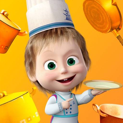 Masha and the Bear. Cooking 3D icon