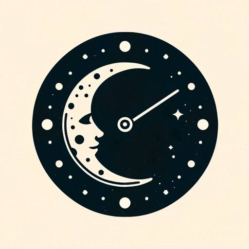 Mondzeit - Mond Uhr Widget Symbol