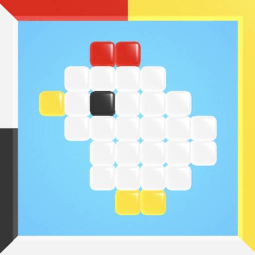 Slide block puzzle 3D game icon