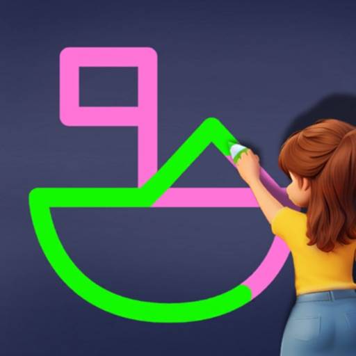 Match Puzzle 3D: Draw a Line Symbol