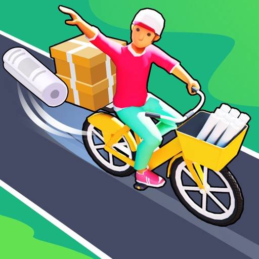 Paper Delivery Boy Symbol