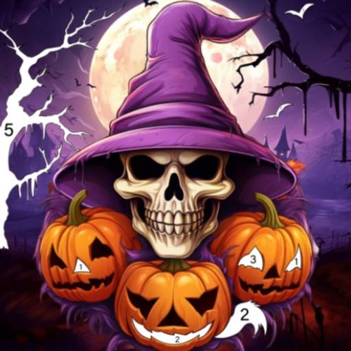 Halloween Coloring Book Games app icon