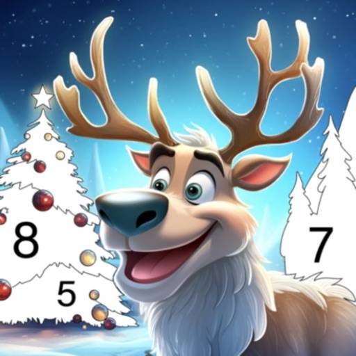 ta bort Christmas Color by Number Game