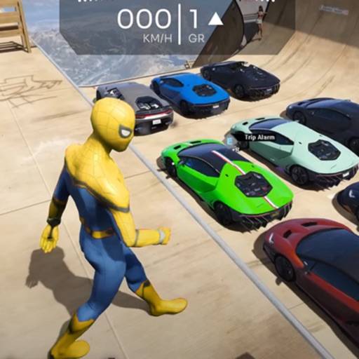Superhero Car - Mega Ramp Jump icon