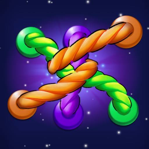 Запутанная линия 3d витые узлы icon