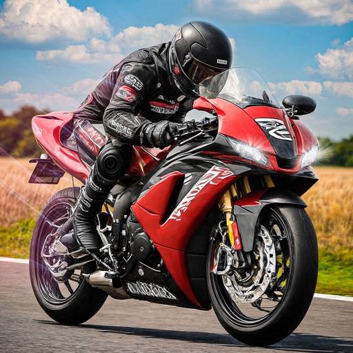 Motorcykel Traffic Racer-spel ikon