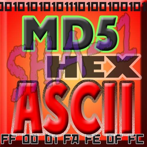 HEX ASCII BASE64 MD5 SHA conv.