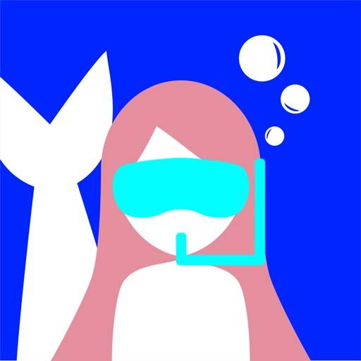 Schnorcheln Meerjungfrau Symbol