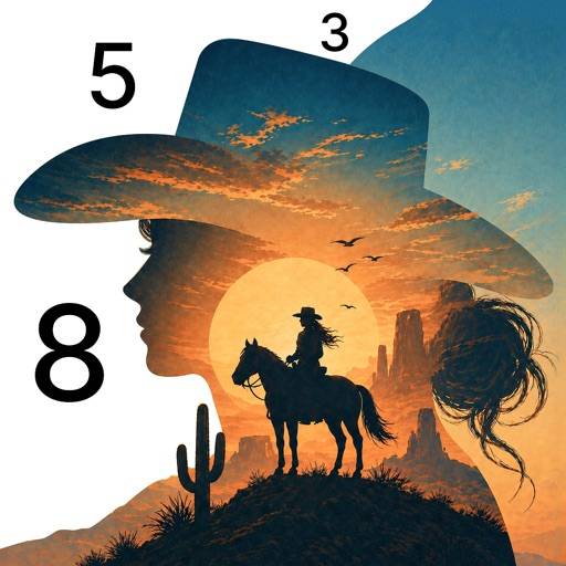 ta bort Wild West Color By Number Book