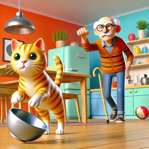 Angry Grandpa Vs Naught Paws