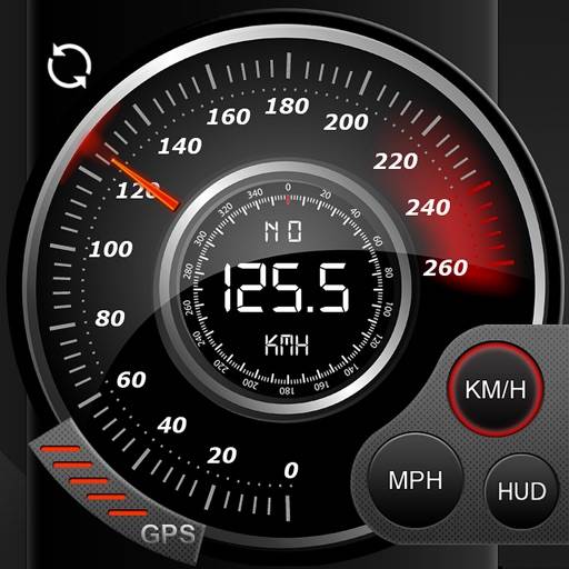 Speedo GPS Speed Tracker, Car Speedometer, Cycle Computer, Trip Computer, Route Tracking, HUD simge